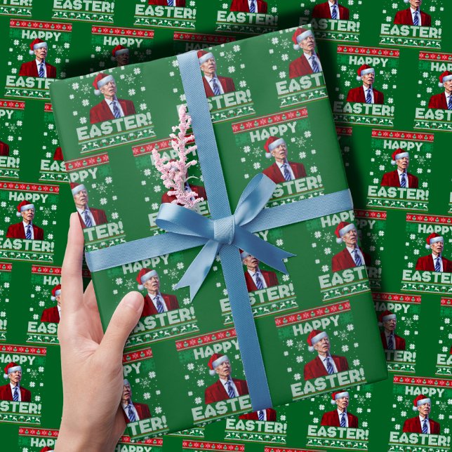 Biden Happy Easter Christmas Wrapping Paper (Creator Uploaded)