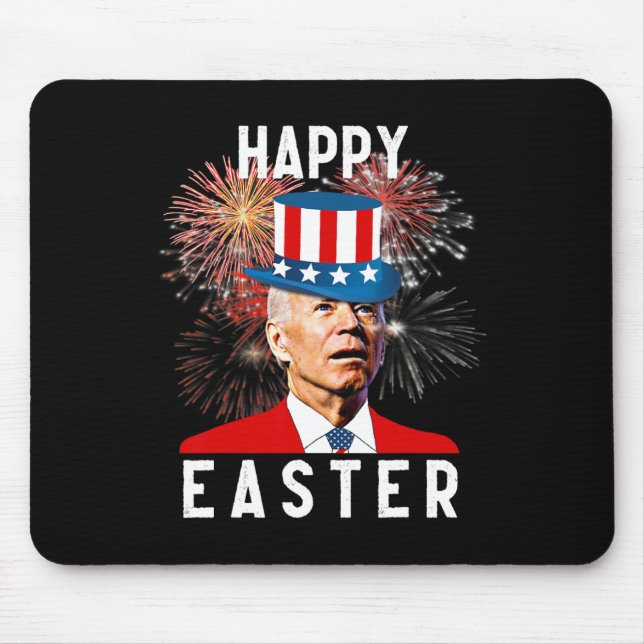 Biden Happy Easter For Funny 4th Of July  Mouse Mat (Front)