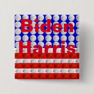 Biden-Harris 15 Cm Square Badge