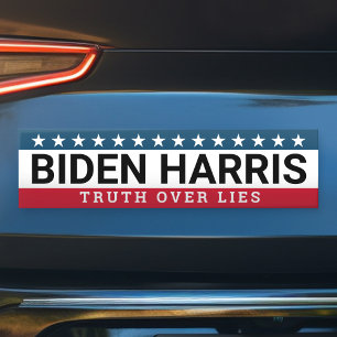 Biden Harris 2020 2024 - Truth Over Lies Bumper Sticker