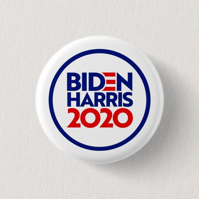 Biden/Harris 2020 3 Cm Round Badge (Front)