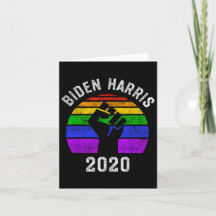 Biden Harris 2020 Black Lives Problem Lgbt Gay Pri Card