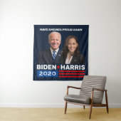 Biden Harris 2020 Blue Campaign Banners Tapestry (In Situ)