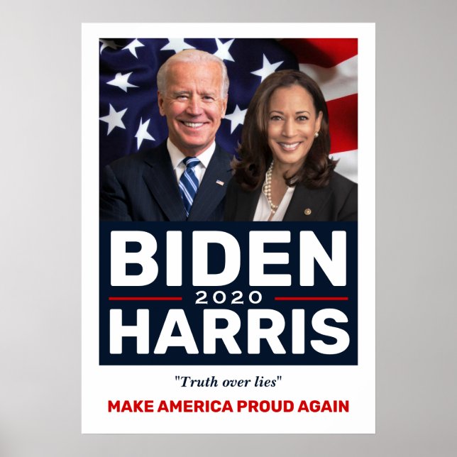 Biden Harris 2020 Collectable Campaign Photo Poster (Front)