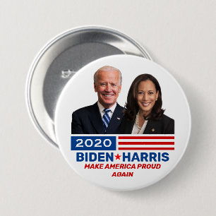 Biden Harris 2020 Collectible Campaign Pinback 7.5 Cm Round Badge