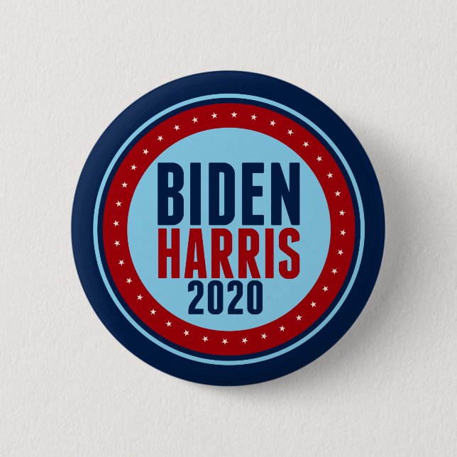 Biden Harris 2020 Election 6 Cm Round Badge (Front)