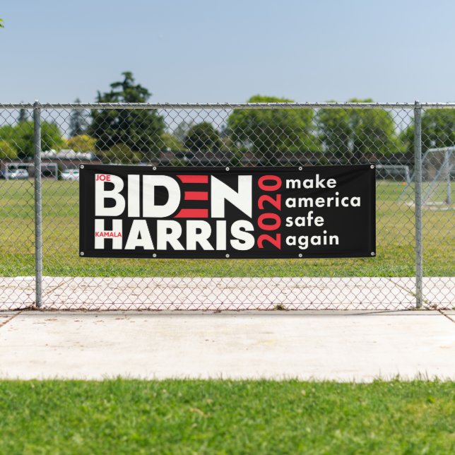 Biden Harris 2020 Election Campaign Indoor Outdoor Banner (Insitu)