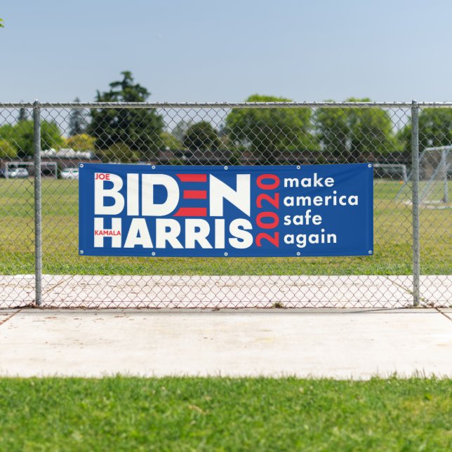 Biden Harris 2020 Election Campaign Indoor Outdoor Banner (Insitu)