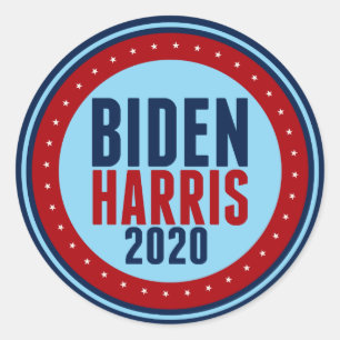 Biden Harris 2020 Election Classic Round Sticker