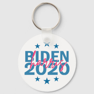 Biden Harris 2020 Election Girly Hot Pink Campaign Key Ring