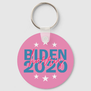 Biden Harris 2020 Election Girly Pink Campaign Key Ring