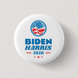 Biden Harris 2020 Flag Seal 3 Cm Round Badge