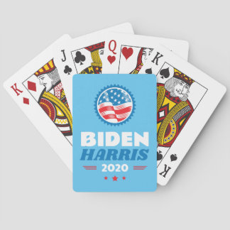 Biden Harris 2020 Flag Seal Light Blue Playing Cards