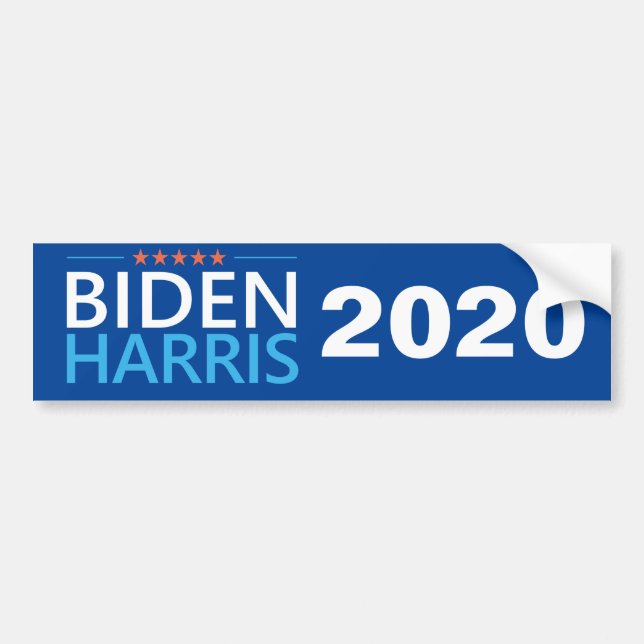 Biden Harris 2020 for President US Election Bumper Sticker (Front)