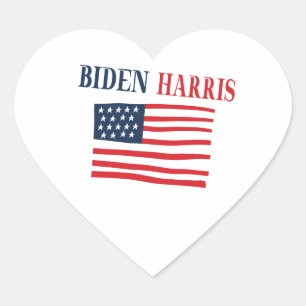 Biden Harris 2020 Heart Sticker