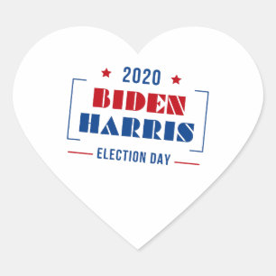 Biden Harris 2020 Heart Sticker