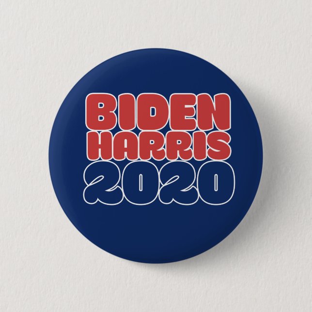 Biden Harris 2020 Joe Biden Kamala Harris 2020 6 Cm Round Badge (Front)