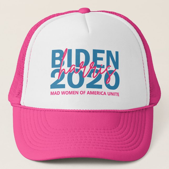 Biden Harris 2020 Mad Women Hot Pink Campaign Hats (Front)
