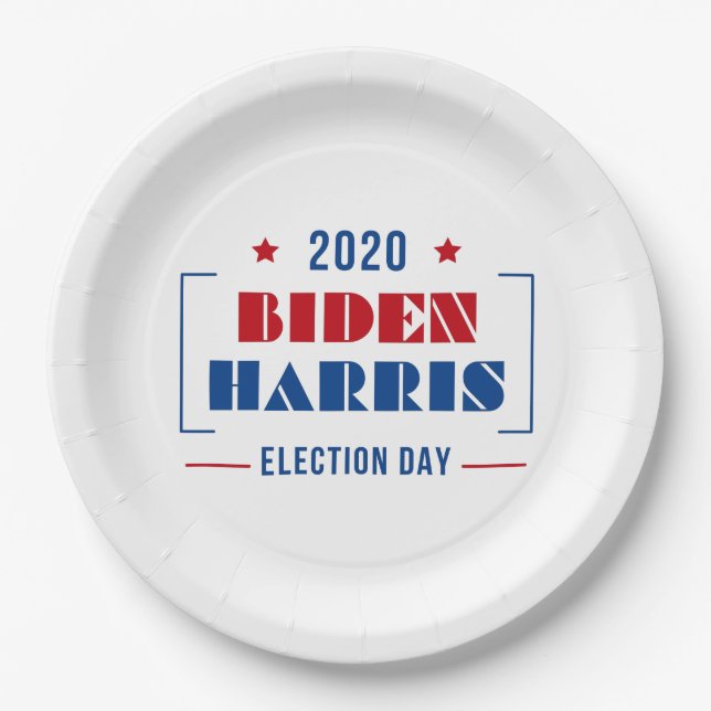 Biden Harris 2020 Paper Plate (Front)