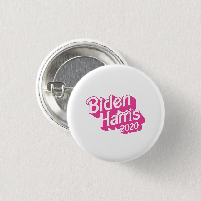 Biden Harris 2020 Pink Pride 3 Cm Round Badge (Front & Back)