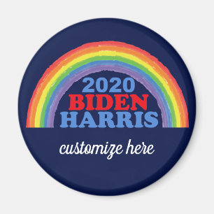 Biden Harris 2020 Rainbow Custom Magnet