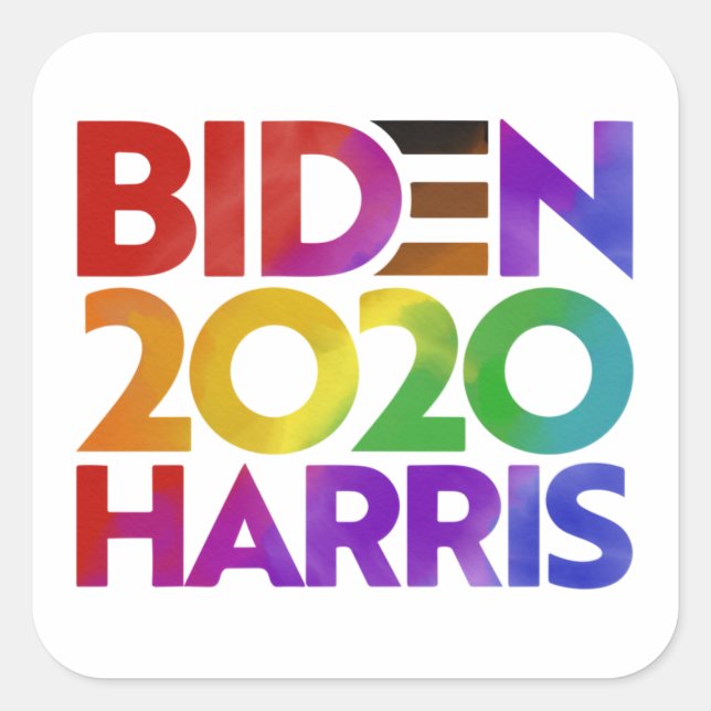 Biden Harris 2020 Square Stickers (Front)