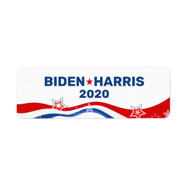 Biden Harris 2020 text and USA flag (Front)
