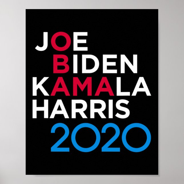 Biden Harris 2020 Throwback  Poster (Front)