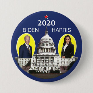 Biden Harris 2020 U.S. Capitol 7.5 Cm Round Badge