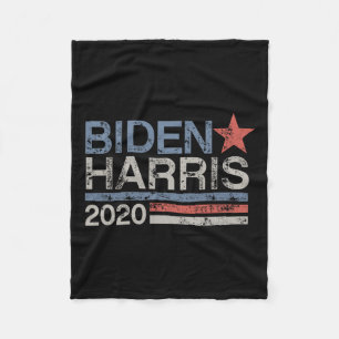 Biden Harris 2020 Vintage Distressed Design  Fleece Blanket