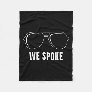 Biden Harris 2020 We Spoke Election Victory  Fleece Blanket