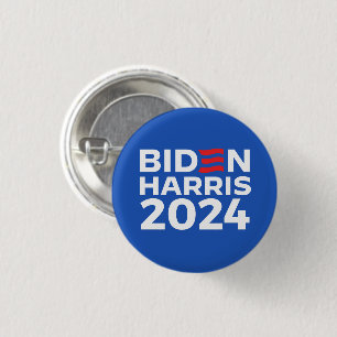 Biden Harris 2024 Blue 3 Cm Round Badge