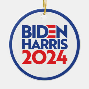 Biden Harris 2024 Ceramic Tree Decoration
