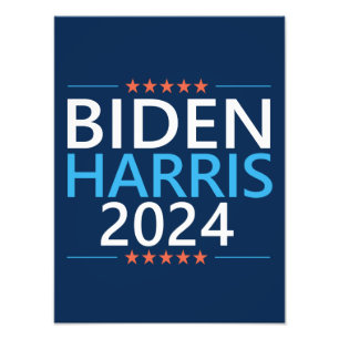 Biden Harris 2024 for President US Election Photo Print