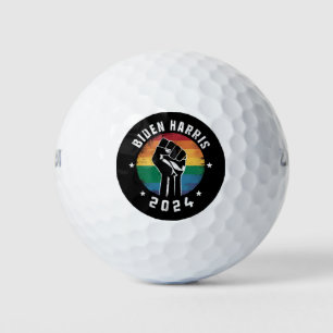 Biden Harris 2024 LGBT Rainbow Gay Pride Election  Golf Balls