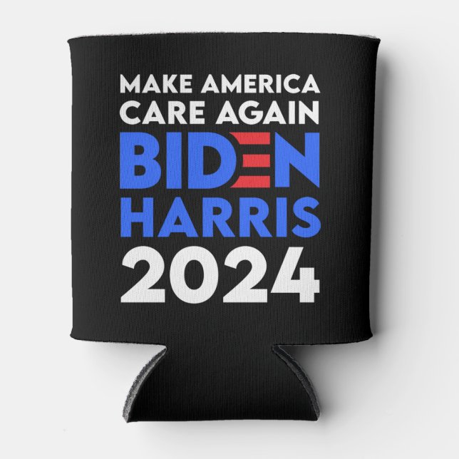Biden / Harris - 2024 - Make America Care Again Can Cooler (Front)