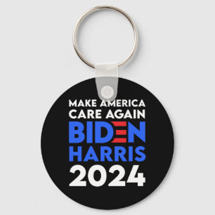 Biden / Harris - 2024 - Make America Care Again Key Ring