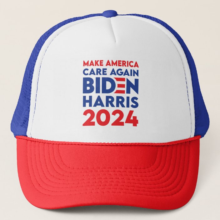 Biden / Harris - 2024 - Make America Care Again Trucker Hat | Zazzle.co.uk