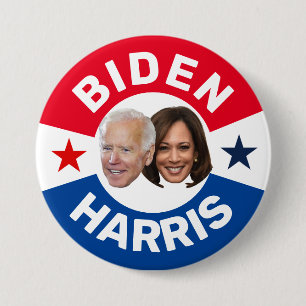 BIDEN / HARRIS 7.5 CM ROUND BADGE