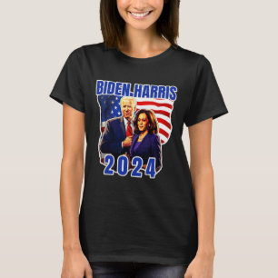 Biden Harris American Flag Vote 2024 Election T-Shirt