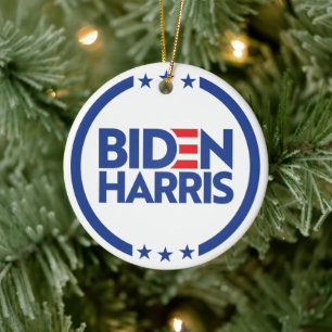 Biden Harris Ceramic Tree Decoration