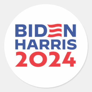 Biden Harris Classic Round Sticker