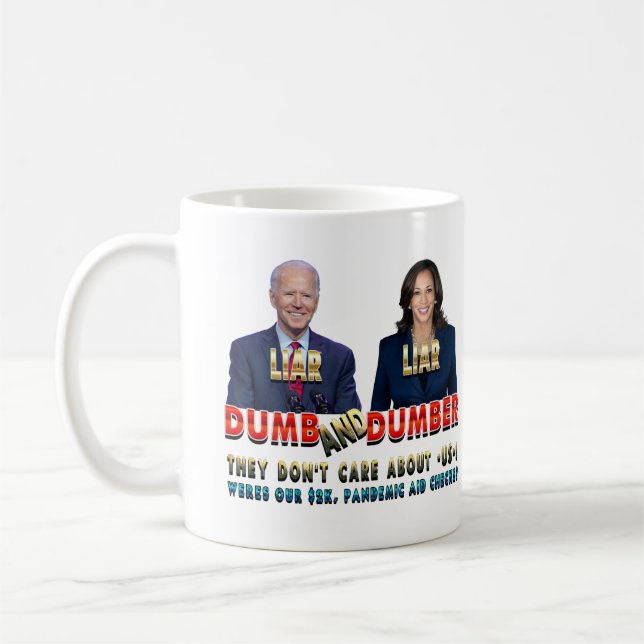 Biden Harris Dumb & Dumber Coffee Mug (Left)