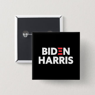 Biden / Harris Election Campaign Black & White 15 Cm Square Badge