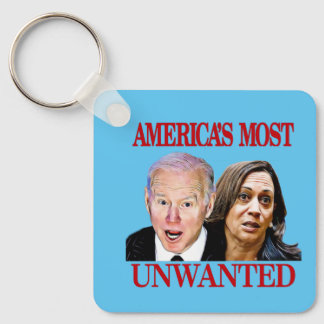Biden Harris Funny America's Most Unwanted confuse Key Ring