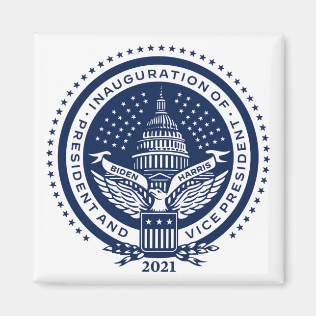 Biden Harris Inaugural Logo Inauguration Day 2021 Magnet (Front)