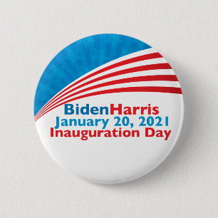 Biden Harris Inauguration Day American Flag 6 Cm Round Badge