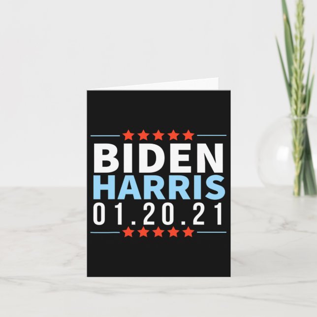 Biden Harris January 2021 Election Victory Inaugur Card (Front)
