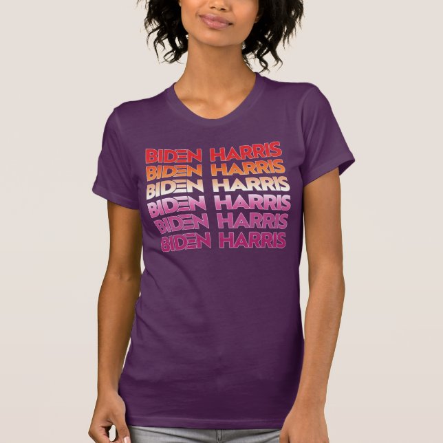 Biden Harris Lesbian Pride T-Shirt (Front)