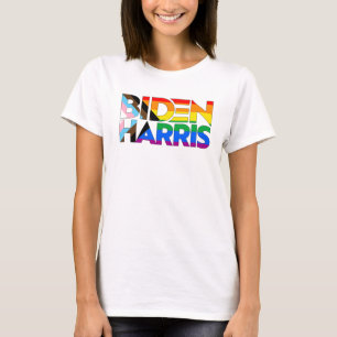 Biden Harris LGBTQ+ Progress Pride T-Shirt